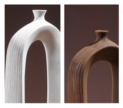 Moderno minimalista della metà del secolo vasi di arredamento moderno - Regalo per la casa del centrotavola da tavolo
