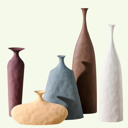 Vasos de cerâmica decorativos