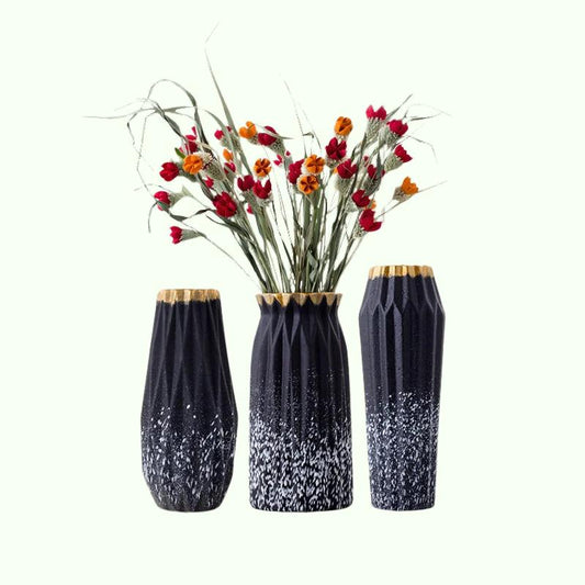 Vaso colorido nórdico feito à mão para a decoração da casa da estante ou um novo presente em casa