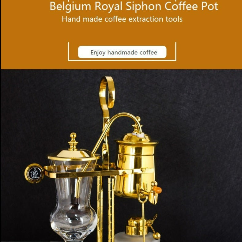vintage coffee Maker coffee bar decor  Royal Belgium Coffee Machine Siphonic Distillation Coffee Pot Make Coffee Suit Drip Type - acacuss