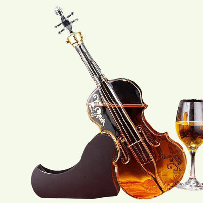 Violin Whiskey Scotch Dekanter-Set, ideal als Whisky-Geschenk. Vintage-Gebläse