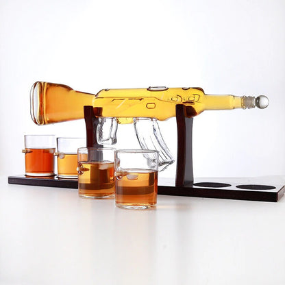 AK-47 Whisky Scotch Decanter Set Best Whisky-lahjaksi