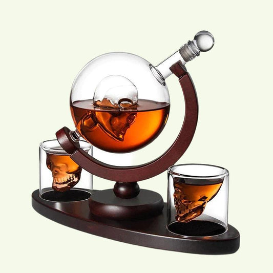 Globe Whiskey Scotch Decanter Set Best for whiskey gift Vintage Blower Wine Pot