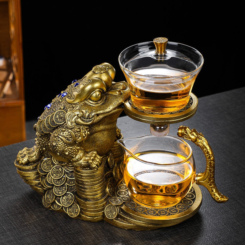 Bule de bule de sapo com ímãs exclusivos de vidro de vidro chinês doméstico Jinchan Teaker Teapot