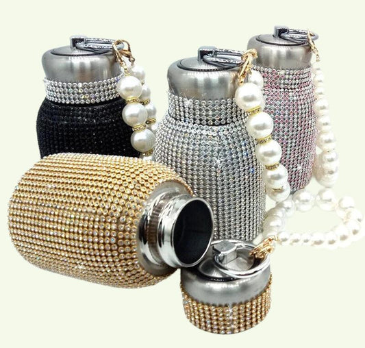 Kopi Tumbler Novelty Mug Stainless Steel Diamond-Encrusted Vacuum Flask