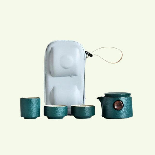 Porcelánový přenosný čaj Set Keramic Travel Teapots Čínská kung -fu čajový šálek a talíř sada konvice na konvici