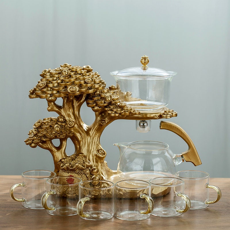 Mıknatıs Çayı Seti + Tütsü Tutucu Gevşek Yaprak Çay Infuser | Manyetik Ağaç Çay Enfüzörü