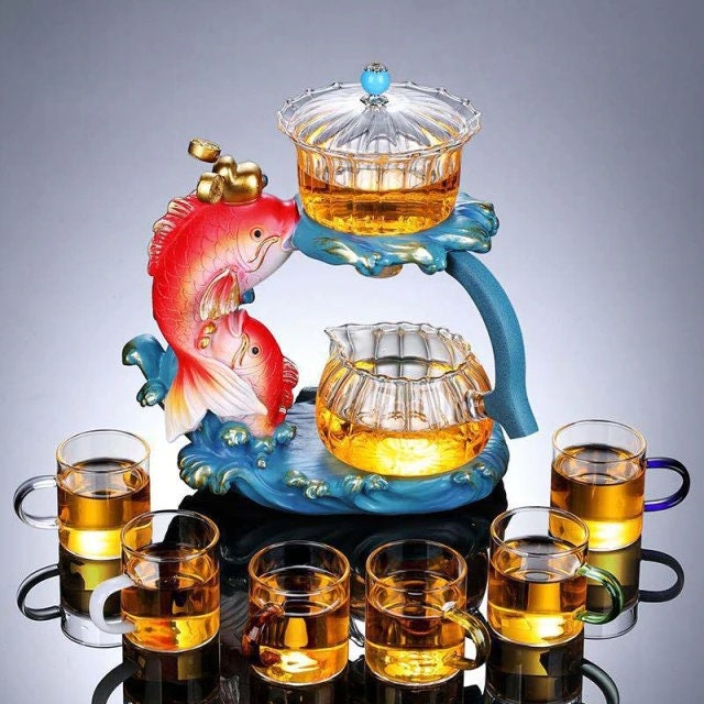 Tea set for Adults Fish tea infuser Organic Tea Gift Box with tea strainer