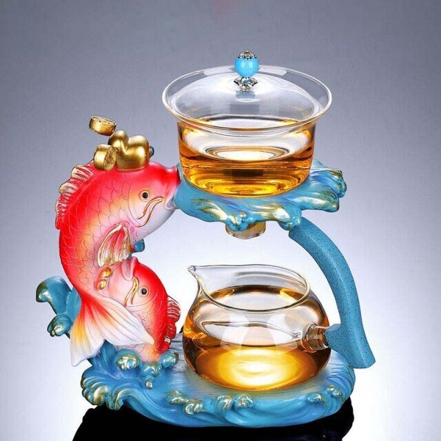 Tea set for Adults Fish tea infuser Organic Tea Gift Box with tea strainer