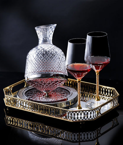 Ensemble d'aérateur de carafe à vin, idéal pour cadeau de whisky, souffleur Vintage, Pot à vin diamant
