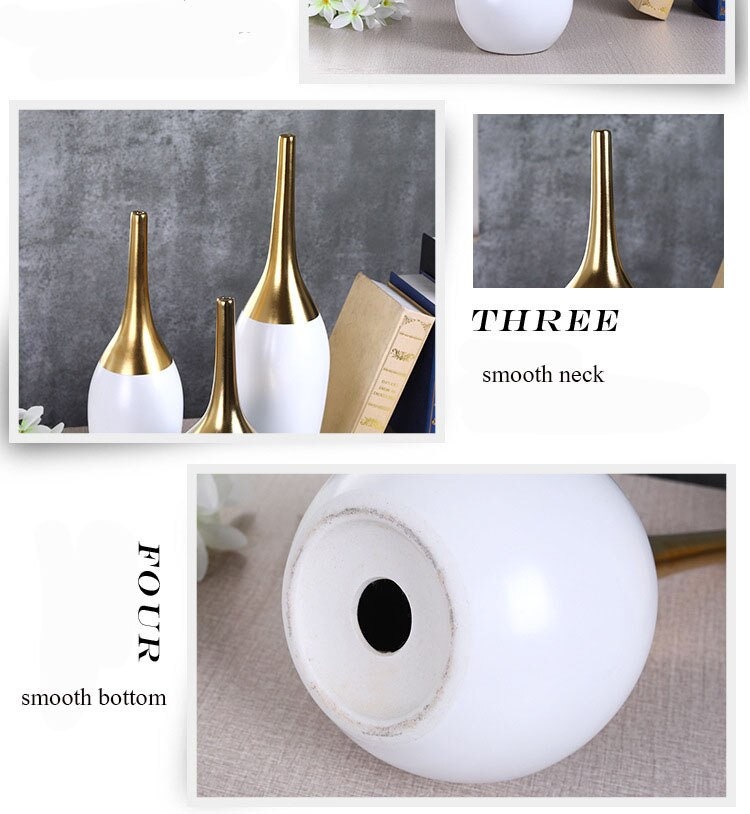 Grandi vasi in ceramica bianca