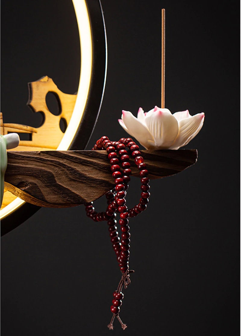 Incense burner waterfall Decoration Ceramic Burner Handmade Flower