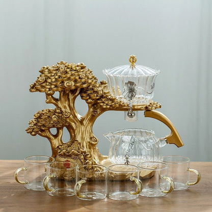 Conjunto de chá de ímã + Holder de incenso Infusor de chá de folhas soltas | Infusor de chá da árvore magnética