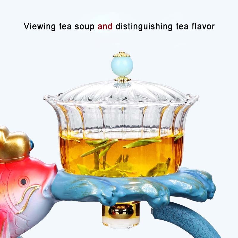 Tea set for Adults Fish tea infuser Organic Tea Gift Box with tea strainer