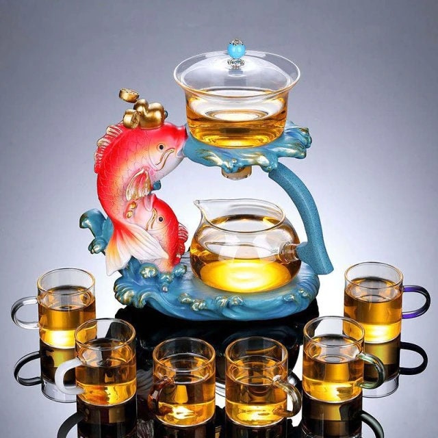 Tea set for Adults Fish tea infuser Organic Tea Gift Box with tea strainer