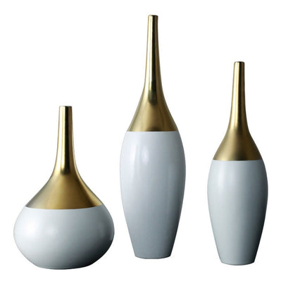 Grandi vasi in ceramica bianca