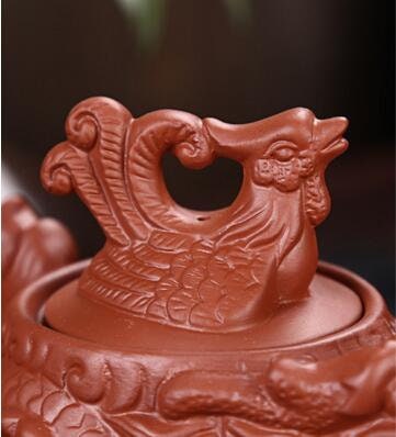 סיר תה דרקון yixing סגול חרס סגול סט תה סינית