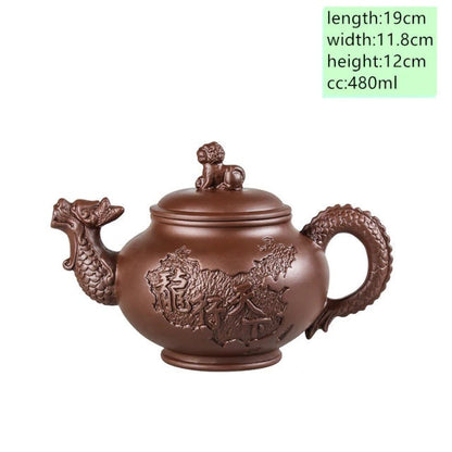 Dragon Tea Pot Yixing Purple Clay Teapot tea set chinese
