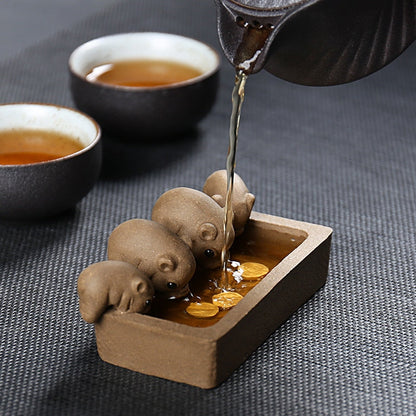 Tea Pet Purple Clay Decoration Accessories