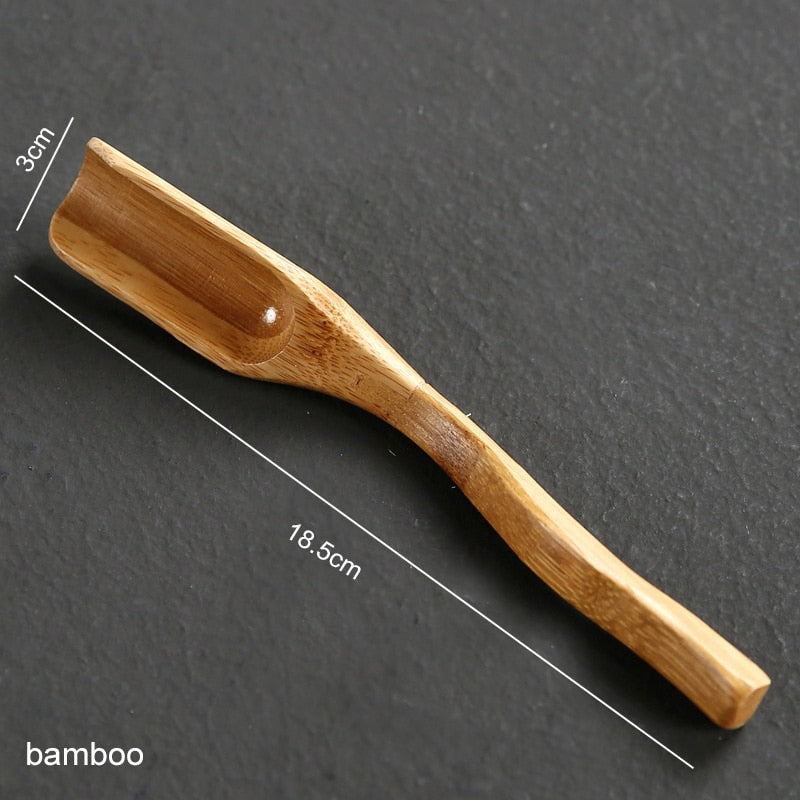 Cucchiaio da tè in bambù fatto a mano