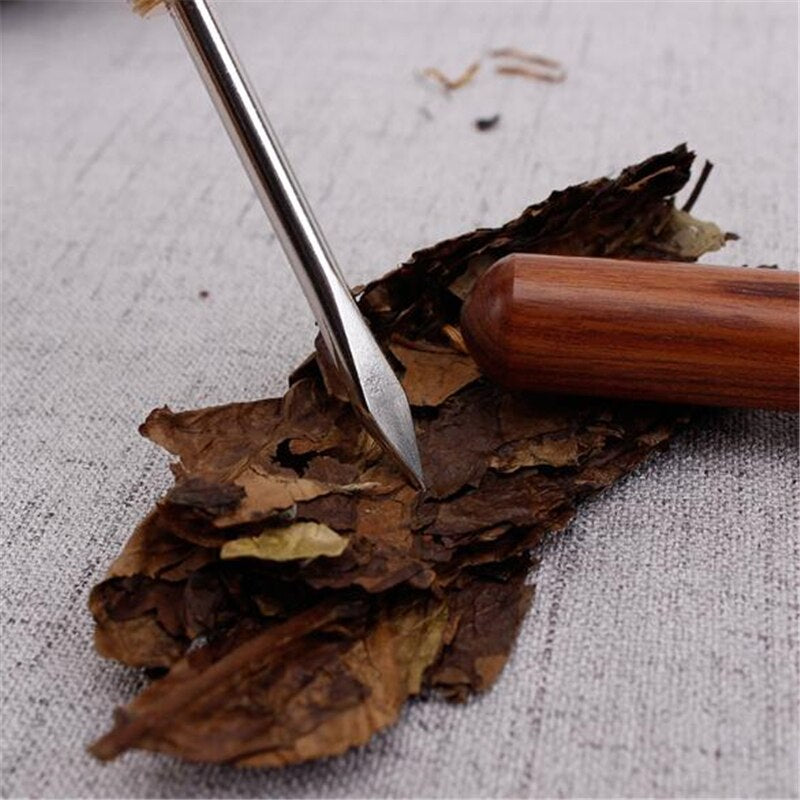 Sandelholz-Teemesser-Nadelpick mit Holzgriff