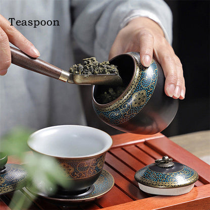 Kinesisk Kung Fu Tea Accessories Set Retro Ceramic