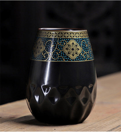 Acessórios de chá chinês de kung fu conjunto de cerâmica retro