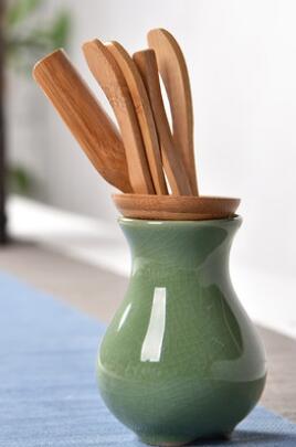 6 pezzi/set di utensili per cerimonie del tè fatti a mano Bamboo