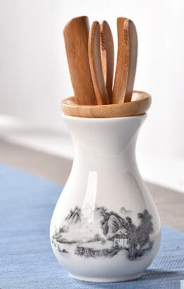 6 Teile/satz Handgefertigte Teezeremonie Utensilien Set Bambus