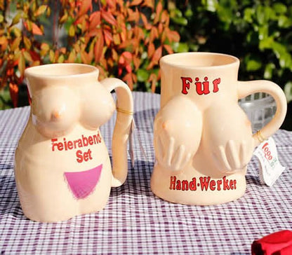 Mug Boobs Handmade - Tits Besar Mug 450ml